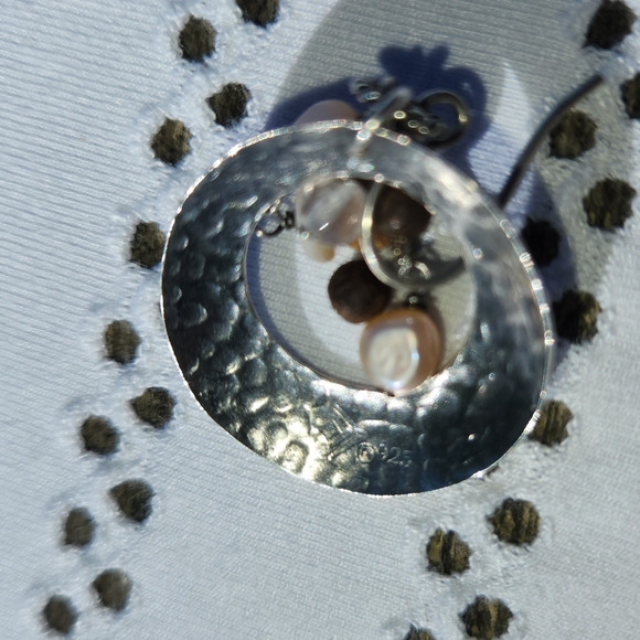 Silpada Sterling and Beaded Earrings - Picture 3 of 9